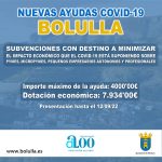 Nuevas AYUDAS Covid-19 BOLULLA